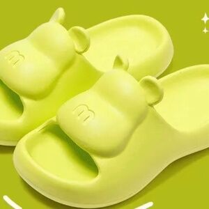 Green slippers